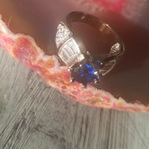 🖤4 for $25 Bundle Sale Sapphire CZ Size 6 Silverstone Ring